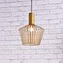 2_Ronnie 11 1/2" Wide Brass Iron Mini Pendant