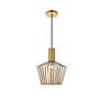 5_Ronnie 11 1/2" Wide Brass Iron Mini Pendant more views