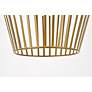 6_Ronnie 11 1/2" Wide Brass Iron Mini Pendant more views