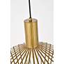 7_Ronnie 11 1/2" Wide Brass Iron Mini Pendant more views