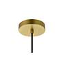 Ronnie 11 1/2" Wide Brass Iron Mini Pendant in scene