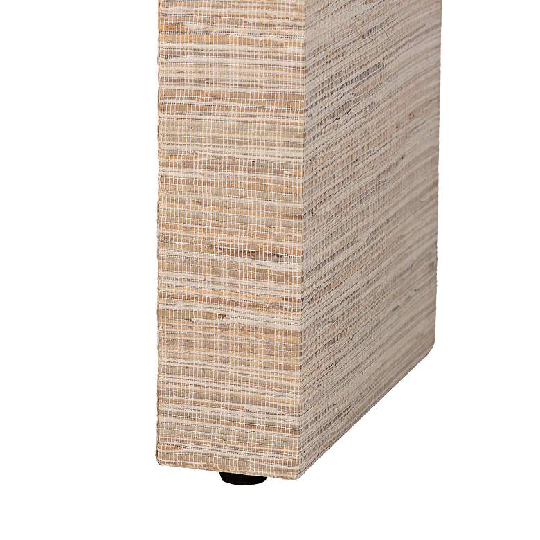 Image 4 Ronnie 36" Wide Woven Natural Grasscloth Console Table more views