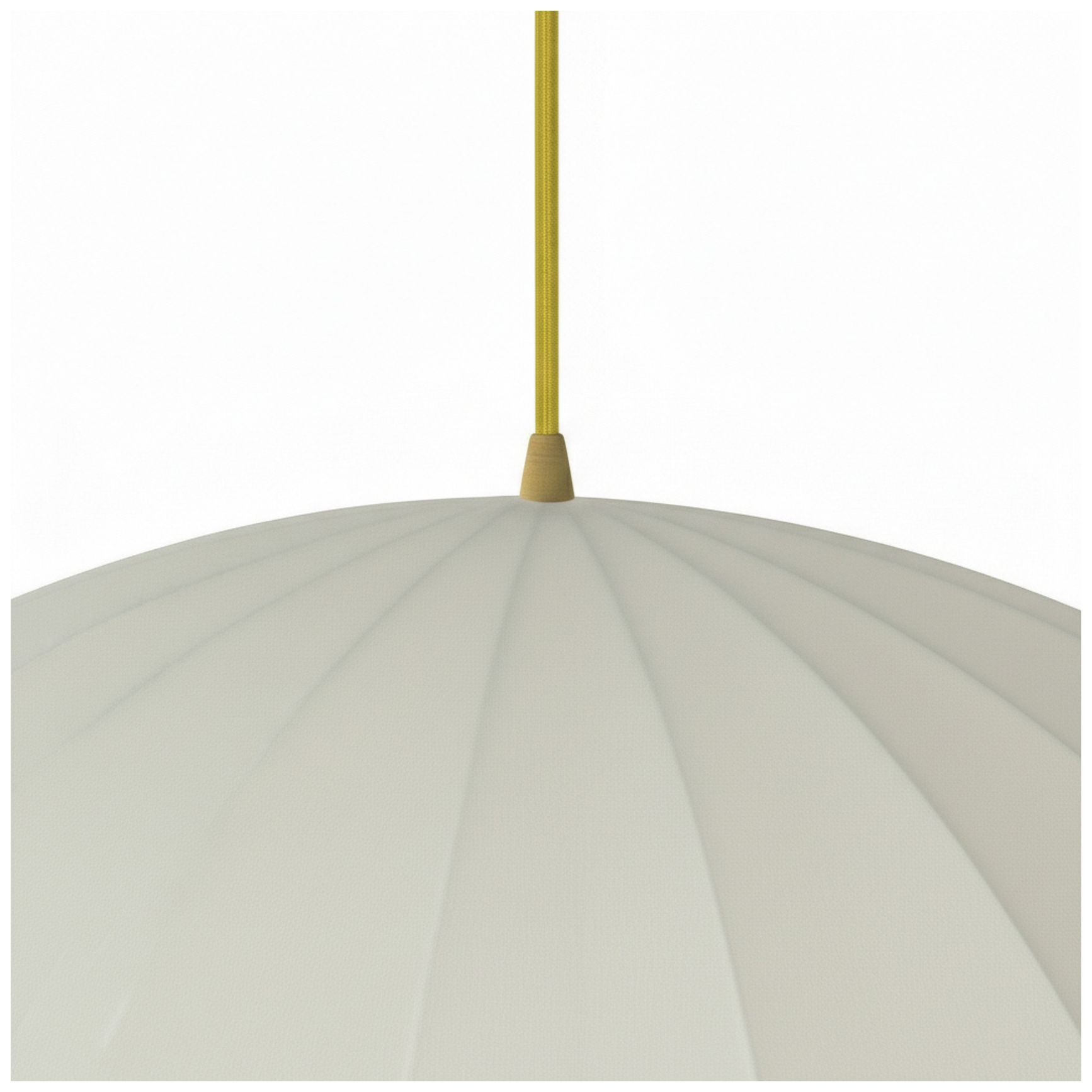 Image 4 Ronny 30" Wide Beige, Aged Brass Pendant more views