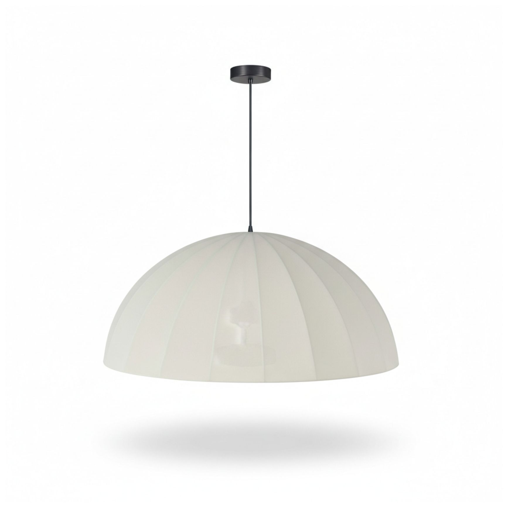 Image 2 Ronny 30" Wide Beige, Matte Black Pendant more views