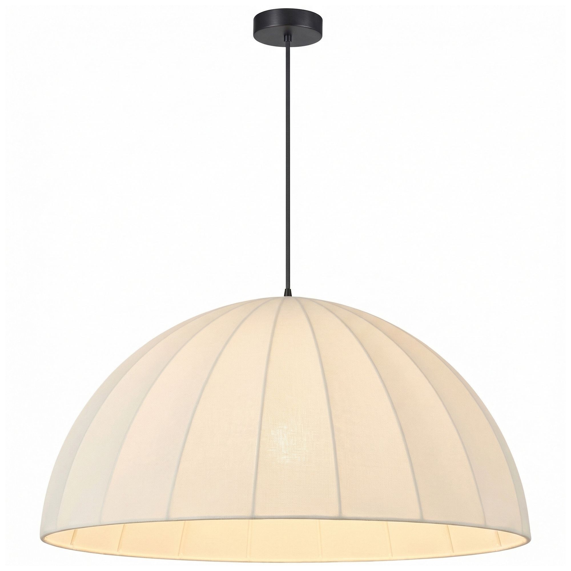 Image 3 Ronny 30" Wide Beige, Matte Black Pendant more views