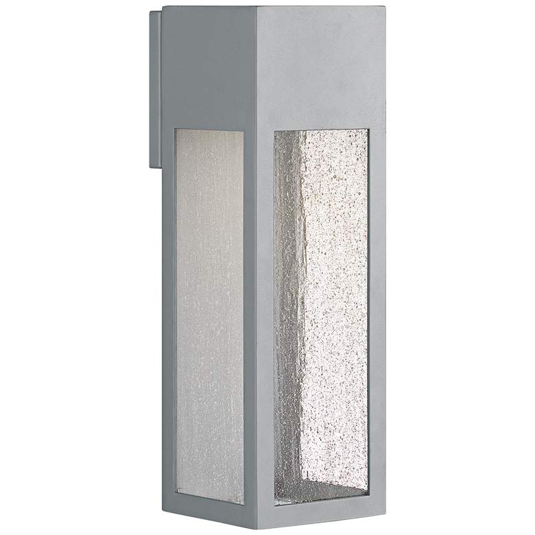 Image 1 Rook 15 inch High Titanium Rectangular LED Outdoor Wall Light