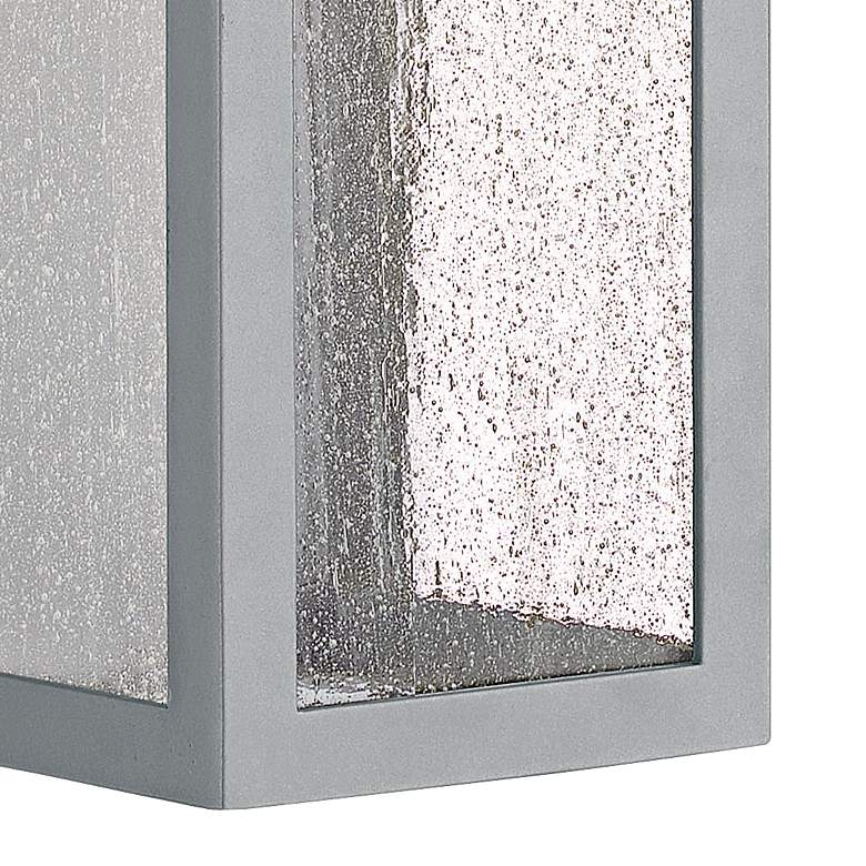 Image 2 Rook 15" High Titanium Rectangular LED Outdoor Wall Light more views
