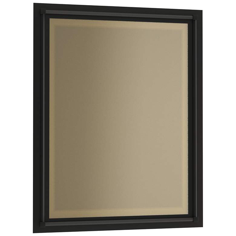 Image 1 Rook 26.8" High Black Beveled Mirror