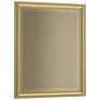 Rook 26.8" High Modern Brass Beveled Mirror