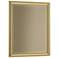 Rook 26.8" High Modern Brass Beveled Mirror