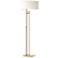 Rook 60" High Soft Gold Floor Lamp With Natural Anna Shade