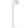 Rook 60" High Vintage Platinum Floor Lamp With Natural Anna Shade