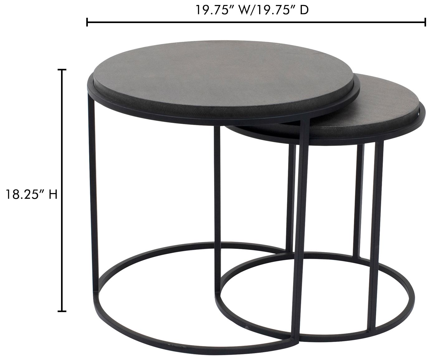 Image 7 Roost Nesting Tables Black Set Of 2 more views