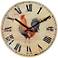 Rooster 12" Wide Decorative Wall Clock