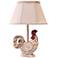 Rooster Chante 12" High Accent Table Lamp