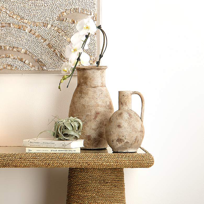 Image 2 ROOTE VASE - BEIGE ANTIQUED more views