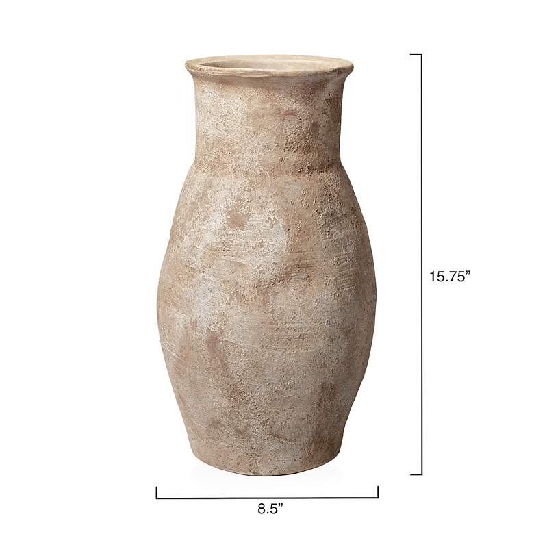 Image 3 ROOTE VASE - BEIGE ANTIQUED more views