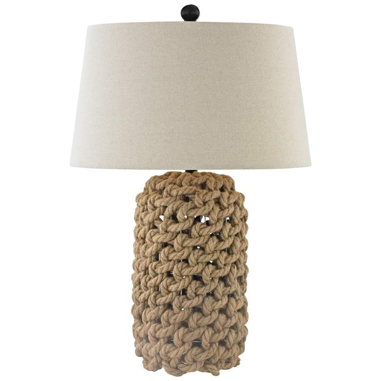 Image 1 Rope 29.5" High 1-Light Table Lamp - Natural - Includes LED Bulb