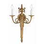 2_Rope Tassel 20" High Brass 2-Light Traditional Wall Sconce more views