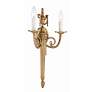 3_Rope Tassel 20" High Brass 2-Light Traditional Wall Sconce more views