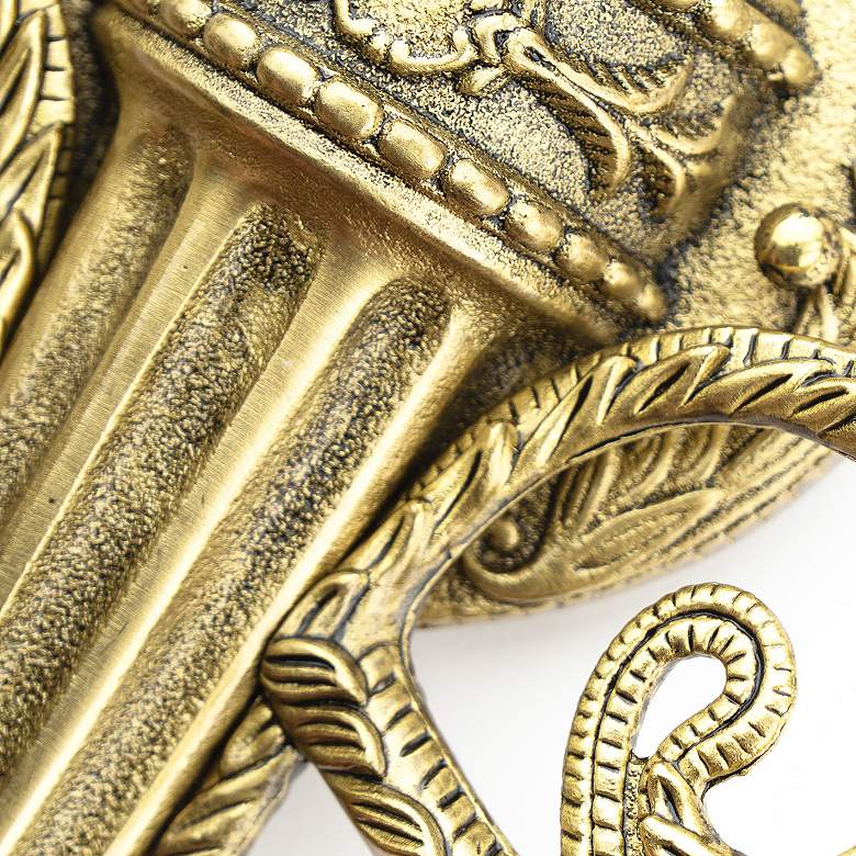 Image 7 Rope Tassel 20" High Brass 2-Light Traditional Wall Sconce more views