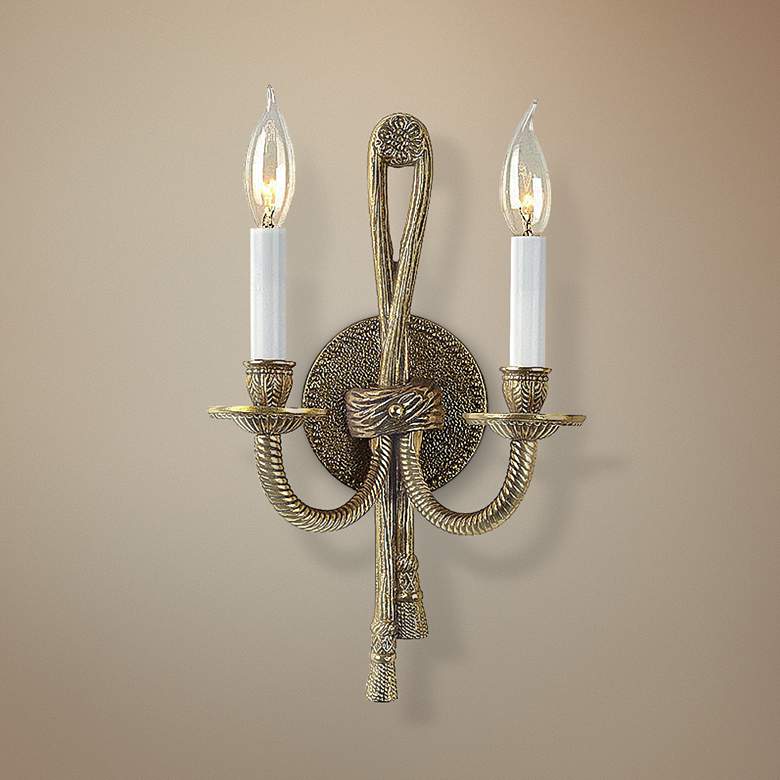 Image 1 Rope/Tassel ADA Compliant Two Light Wall Sconce