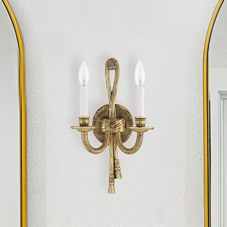 Image 7 Rope/Tassel ADA Compliant Two Light Wall Sconce more views