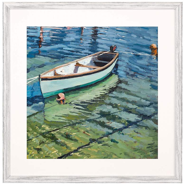 Image 2 Ropes, Boat and Buoys 41" Square Giclee Framed Wall Art