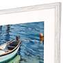 Ropes, Boat and Buoys 41" Square Giclee Framed Wall Art