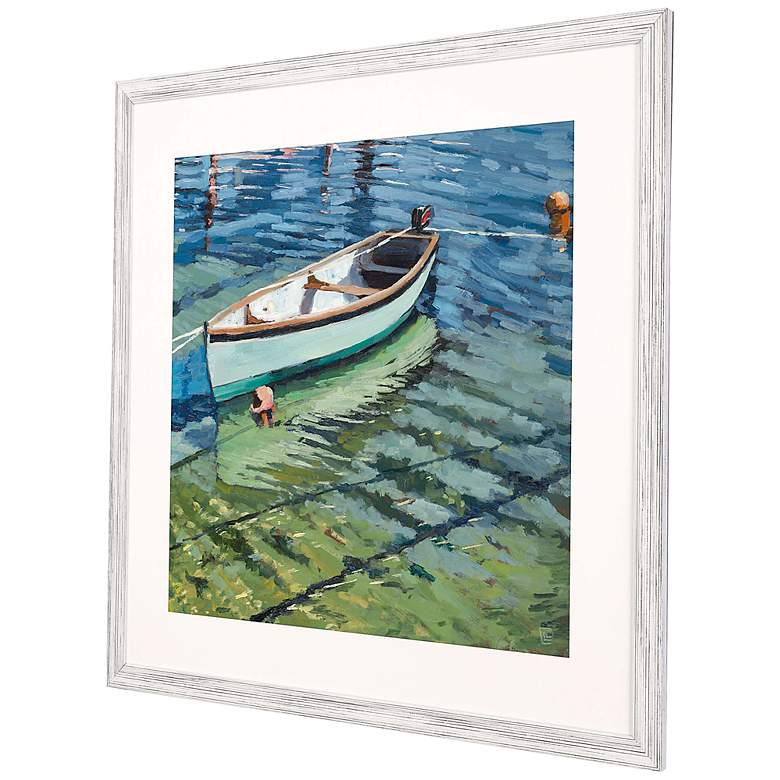 Image 4 Ropes, Boat and Buoys 41" Square Giclee Framed Wall Art more views