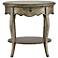 Roquette Distressed Wood Accent Table