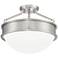 Rory 16" Wide Brushed Nickel Bowl Ceiling Light