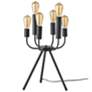 1_Rory Black Metal 6-Light Tripod Accent Table Lamp