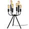 Rory Black Metal 6-Light Tripod Accent Table Lamp