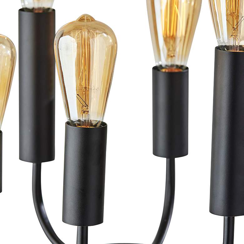 Image 3 Rory Black Metal 6-Light Tripod Accent Table Lamp more views