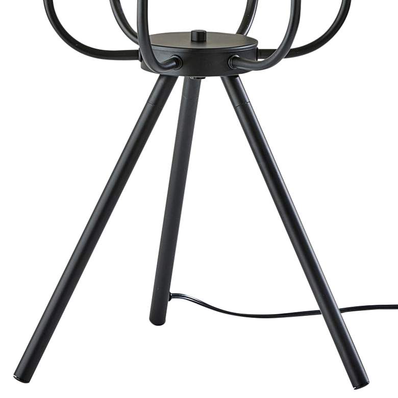 Image 4 Rory Black Metal 6-Light Tripod Accent Table Lamp more views