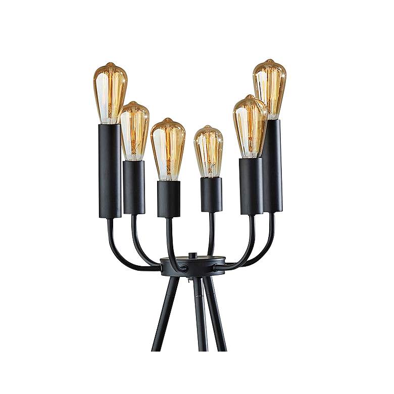 Image 3 Rory Black Metal Tripod Floor Lamp more views
