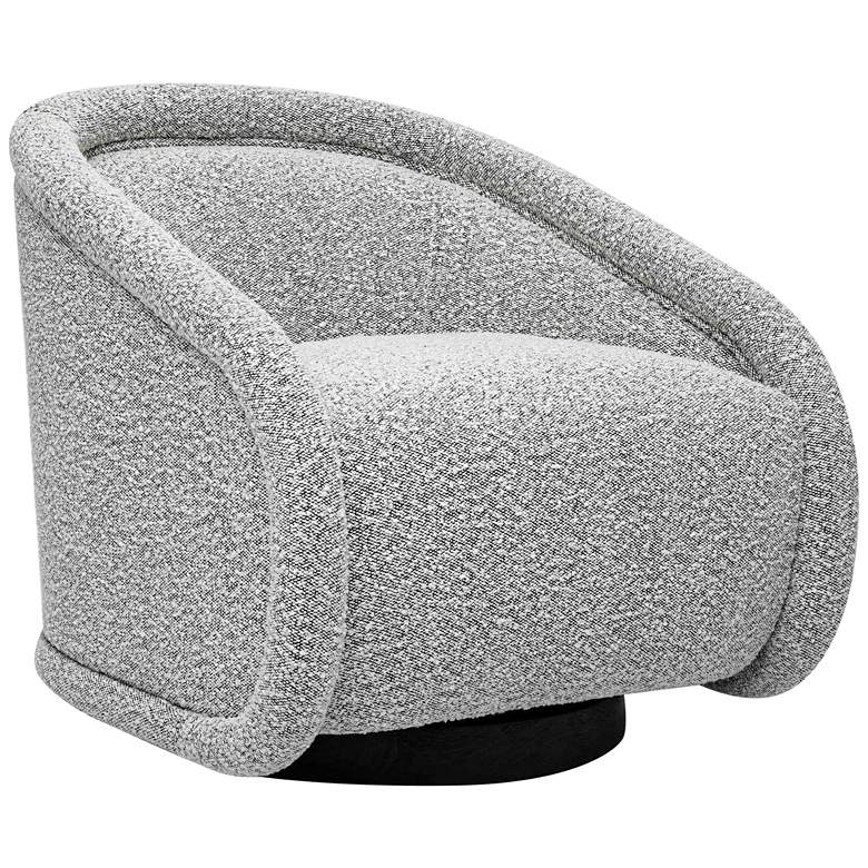 Image 1 Rory Gray Boucle Swivel Armchair