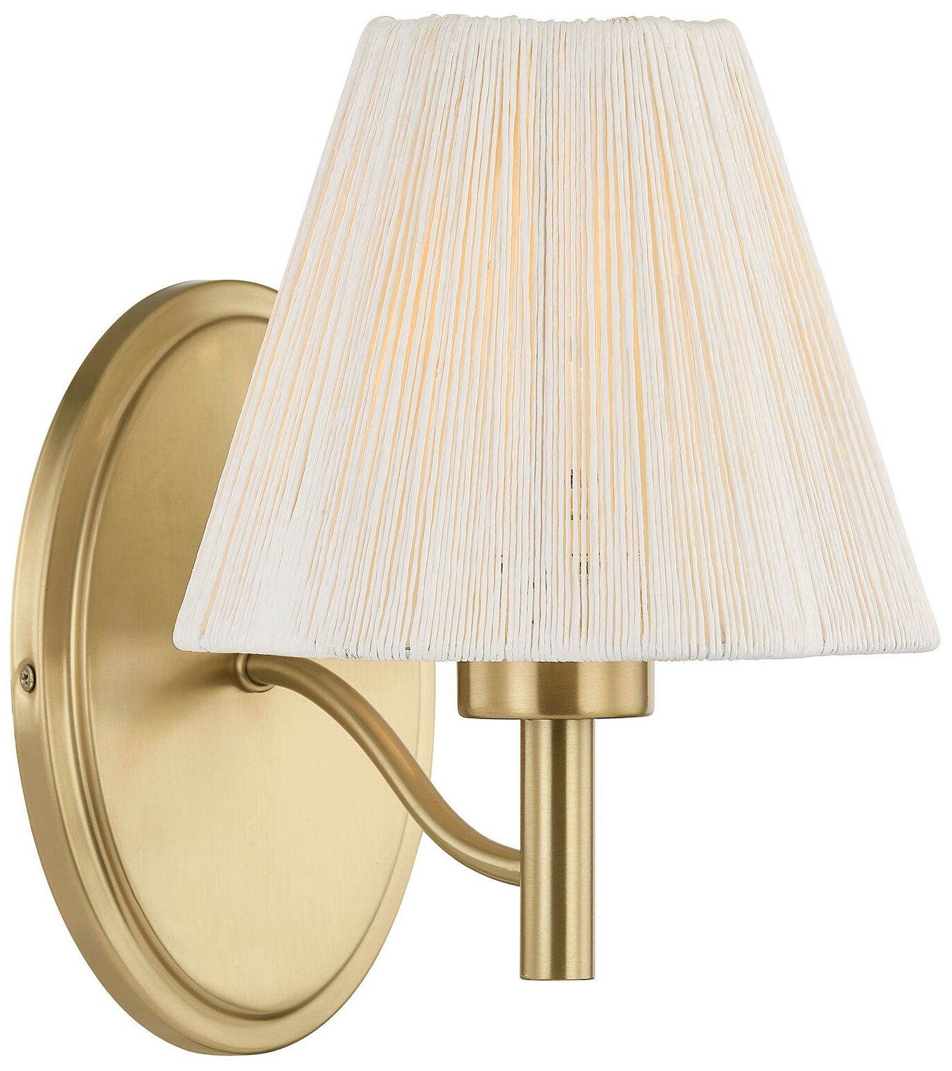 Image 2 Rosa 1-Light Wall Sconce in Noble Brass by Breegan Jane