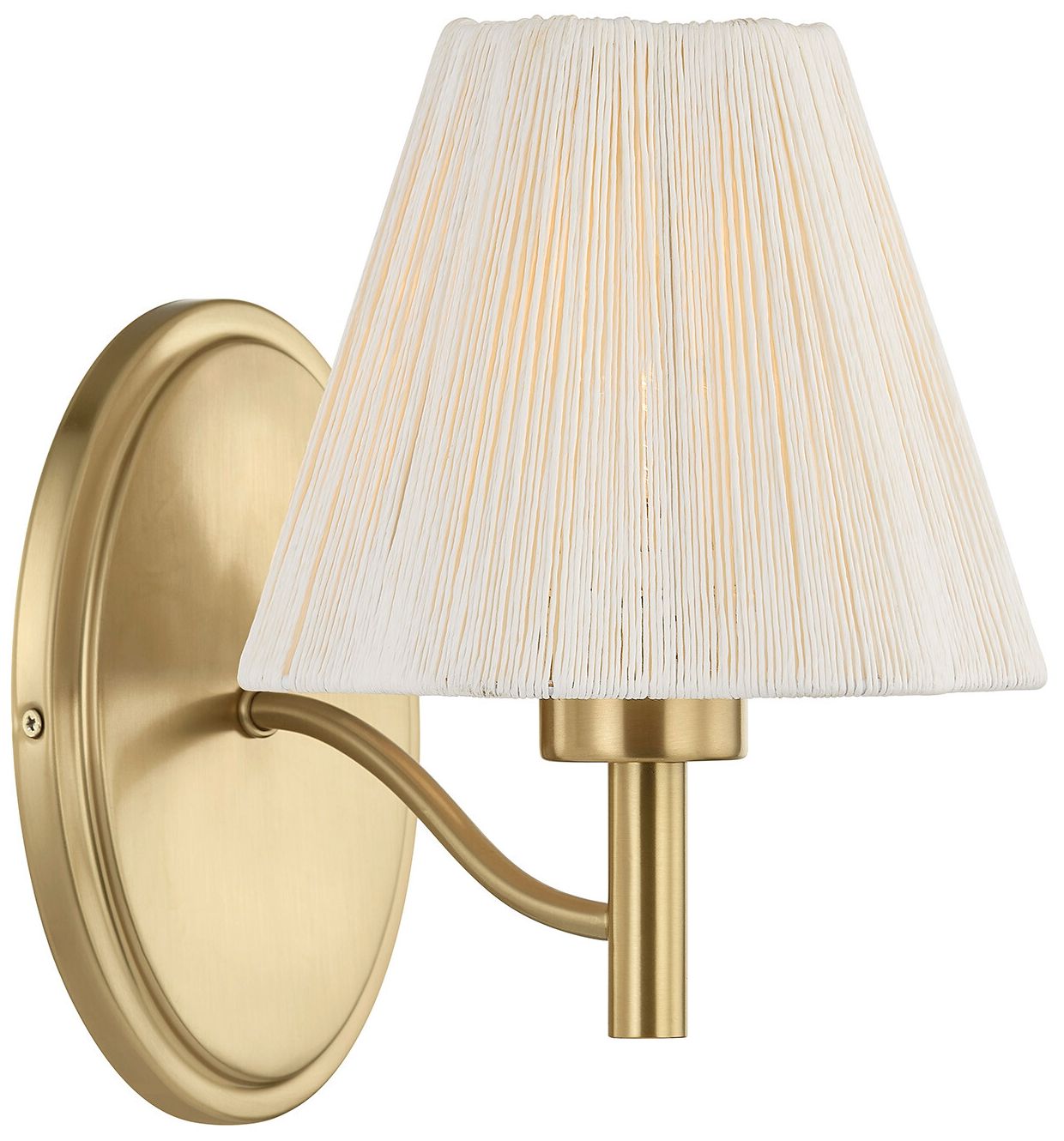 Image 5 Rosa 1-Light Wall Sconce in Noble Brass by Breegan Jane more views