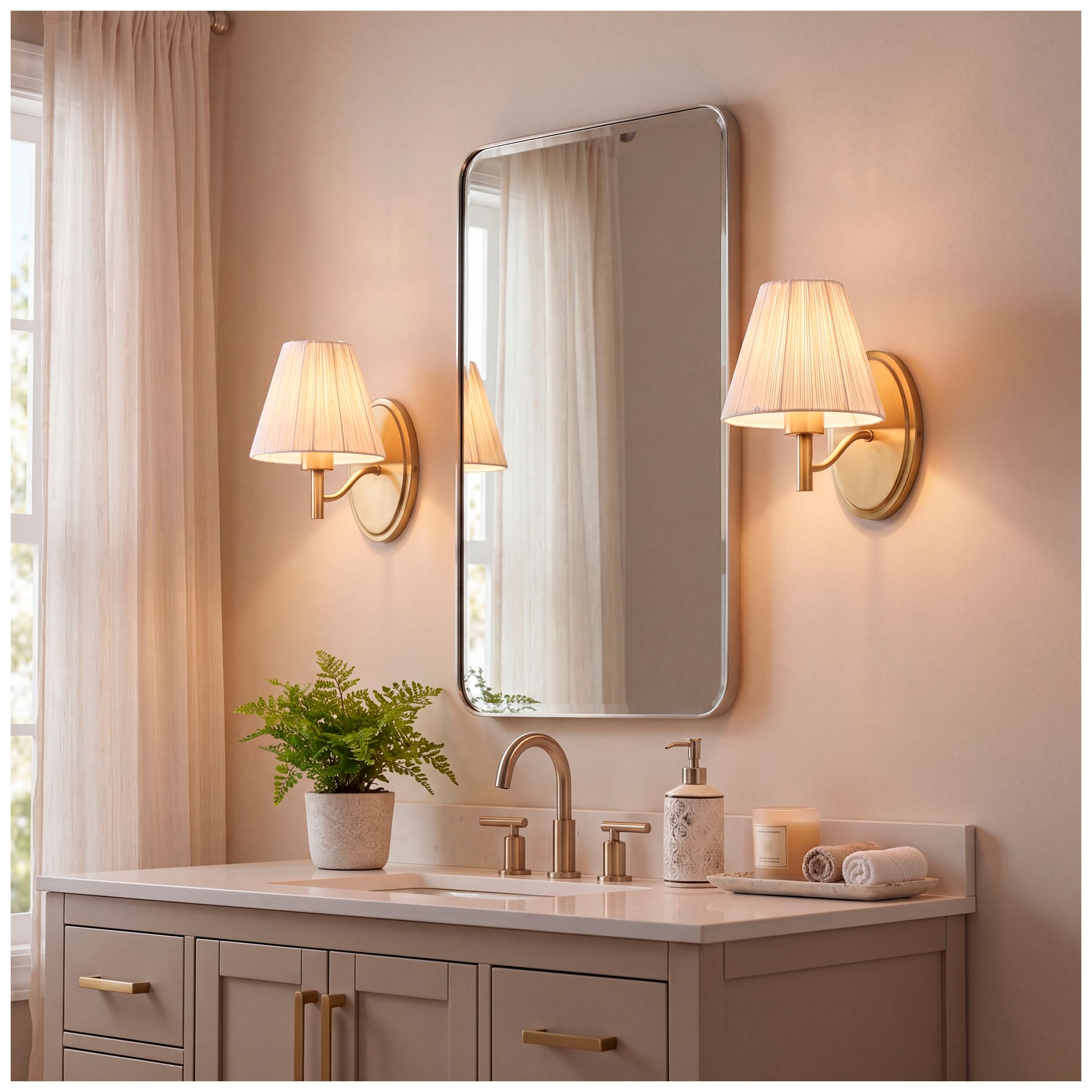 Image 7 Rosa 1-Light Wall Sconce in Noble Brass by Breegan Jane more views