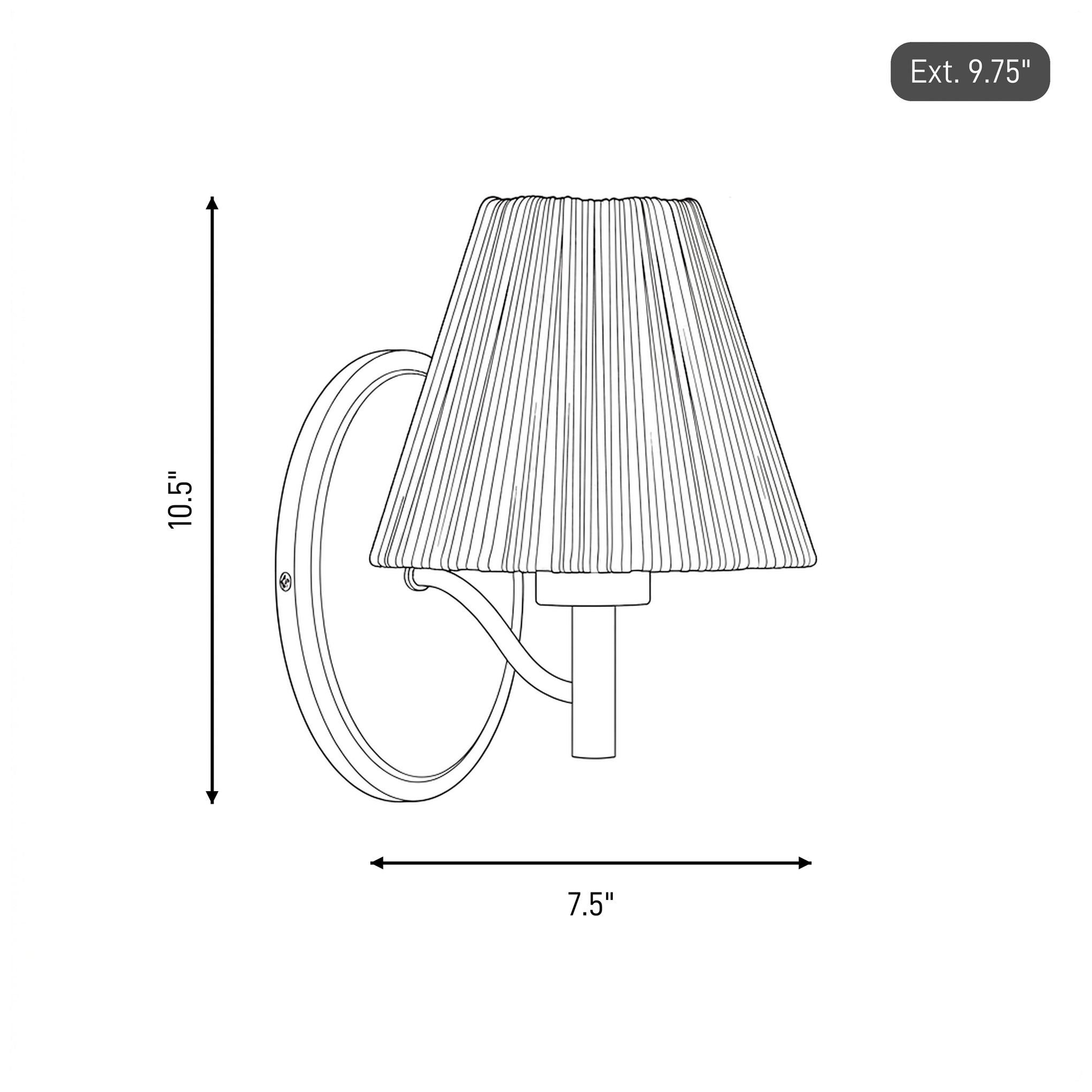 Rosa 1-Light Wall Sconce in Noble Brass by Breegan Jane
