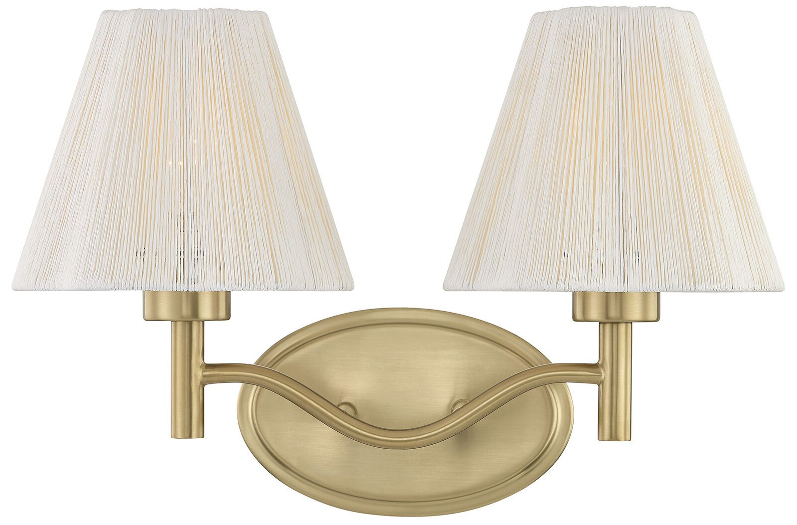 Thumbnail1 of Rosa 2-Light Bathroom Vanity Light in Noble Brass by Breegan Jane