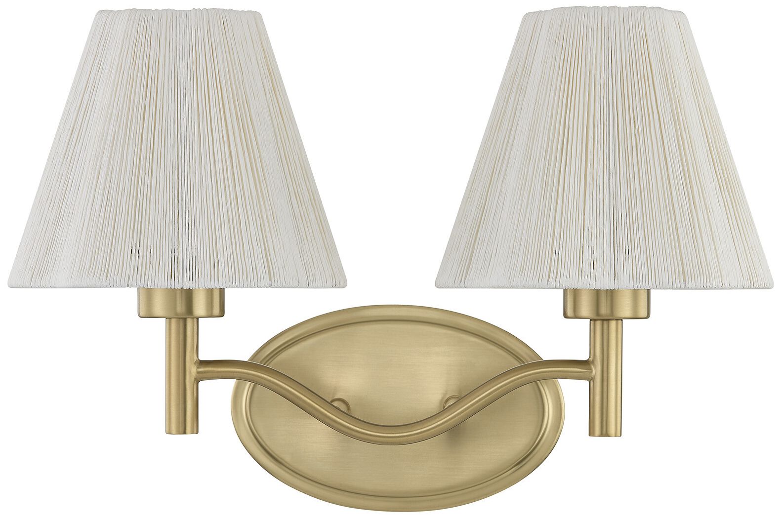 Thumbnail2 of Rosa 2-Light Bathroom Vanity Light in Noble Brass by Breegan Jane more views