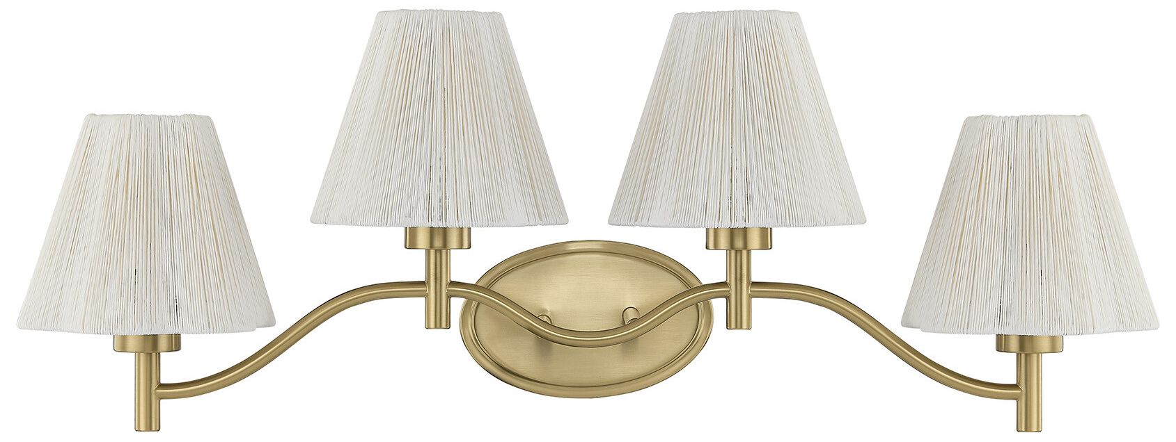 Thumbnail2 of Rosa 4-Light Bathroom Vanity Light in Noble Brass by Breegan Jane more views
