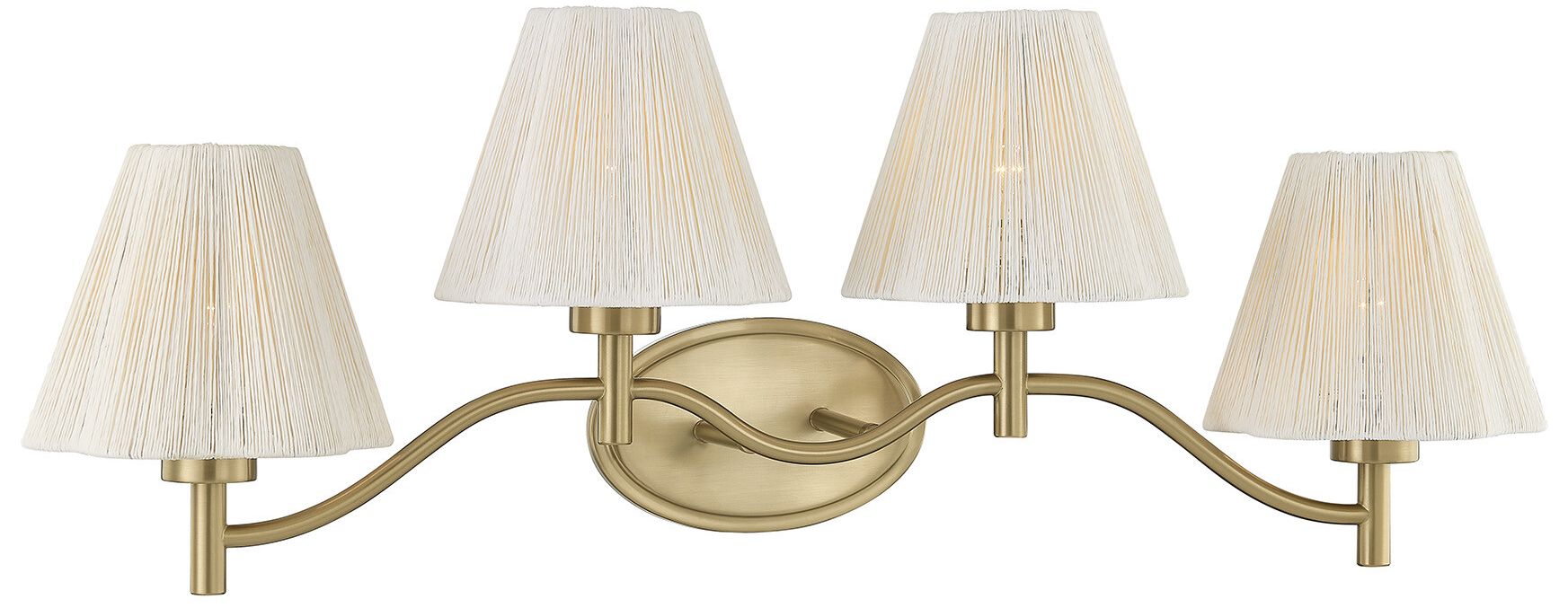 Thumbnail3 of Rosa 4-Light Bathroom Vanity Light in Noble Brass by Breegan Jane more views