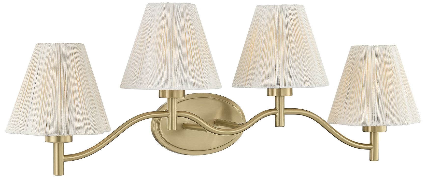 Thumbnail4 of Rosa 4-Light Bathroom Vanity Light in Noble Brass by Breegan Jane more views