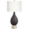 Rosa Black Swirling Textured Table Lamp