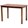 4_Rosa Gray Fabric Walnut Brown Wood 5-Piece Dining Set more views