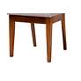 7_Rosa Gray Fabric Walnut Brown Wood 5-Piece Dining Set more views